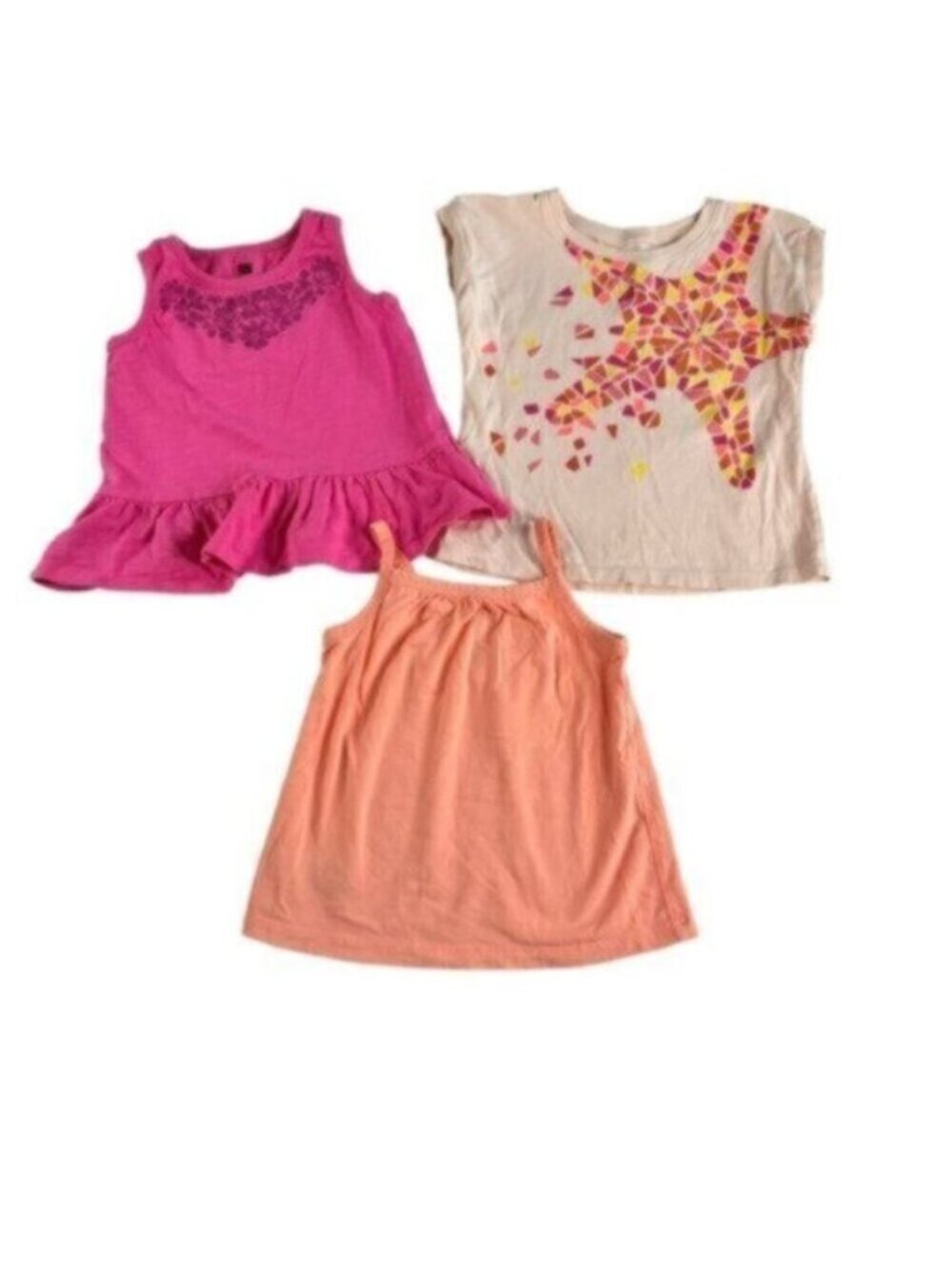 Tea Collection | 3 Piece Shirt Bundle Toddler Girl Size 3T